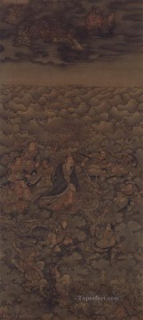 150の主題の芸術作品 Painting - 道教の水の神 呉 Daozi 伝統的な中国語